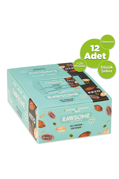 Ketojenik Kakaolu Protein bar(12 Adet)