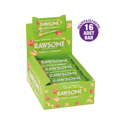 Antep Fıstığı Ve Turna Yemişli Glutensiz Ve Vegan Bar 40g X 16 Adet