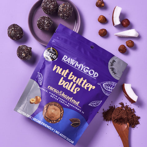 Fındık Ezmeli Kuruyemiş Ve Meyve Topları 3'lü Paket