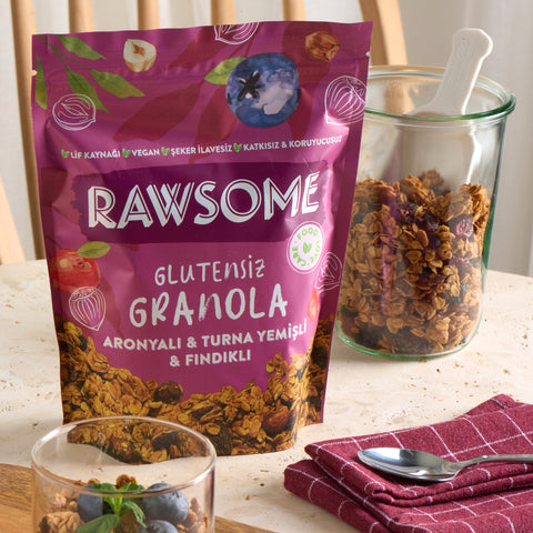 Glutensiz Aronyalı & Turna Yemişli & Fındıklı Granola 250 g
