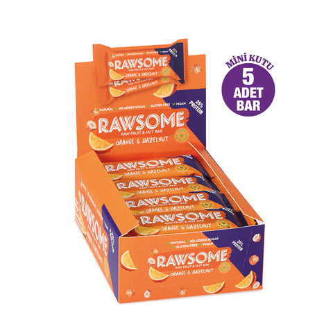 Portakal Ve Fındıklı Yüksek Proteinli Bar 40g X 5 Adet