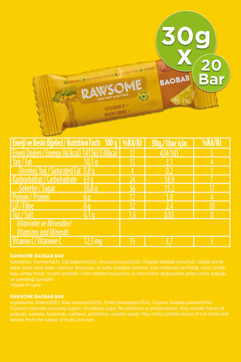 Baobab bar (20 pcs.)