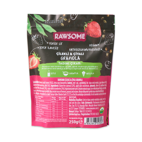 Glutensiz Çilekli & Çiyalı Granola 250 g