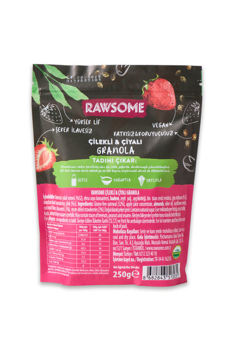 Glutensiz Çilekli & Çiyalı Granola 250 g