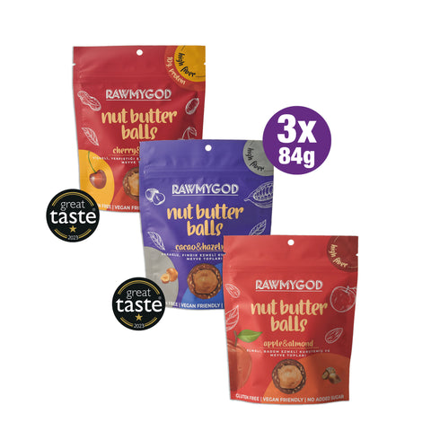 Karışık Paket Kuruyemiş Ve Meyve Topları Paketi 3'lü Paket