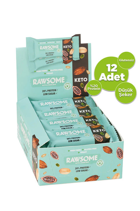 Ketojenik Kakaolu Protein bar(12 Adet)