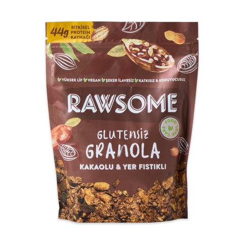 Glutensiz Yerfıstıklı Kakaolu Granola 250 g
